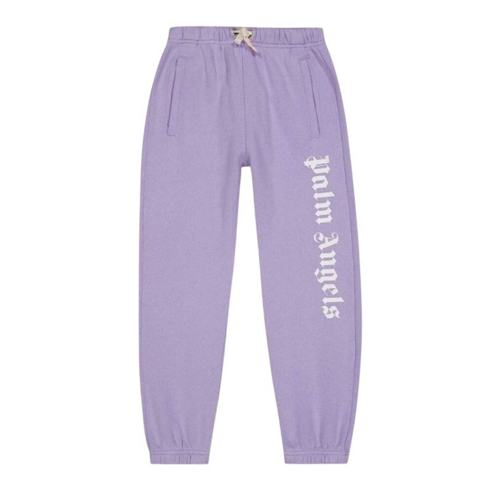 Palm Angels Childrens/Kids Logo Sweatpants / Lilac/White